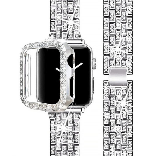Metal Rhinestone Apple Watch Band