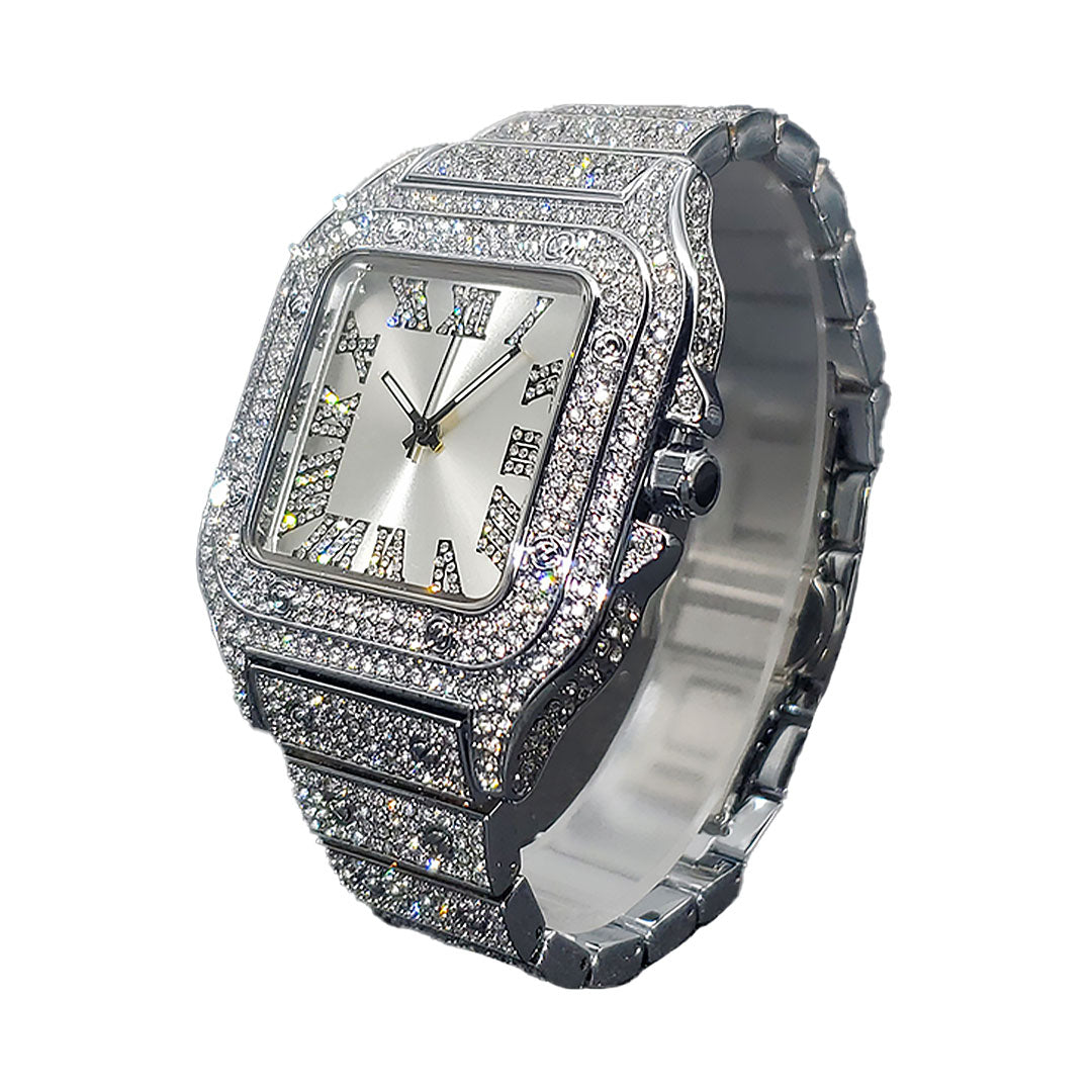 Men's Luxury Designer Rhinestone Watch
