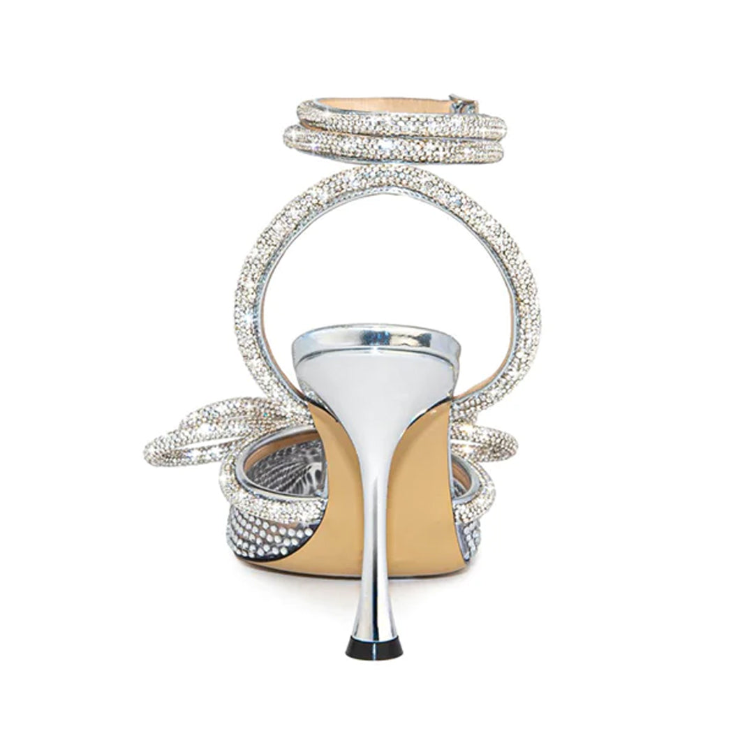 Women's Bling Double Bowknot High Heels Sandal