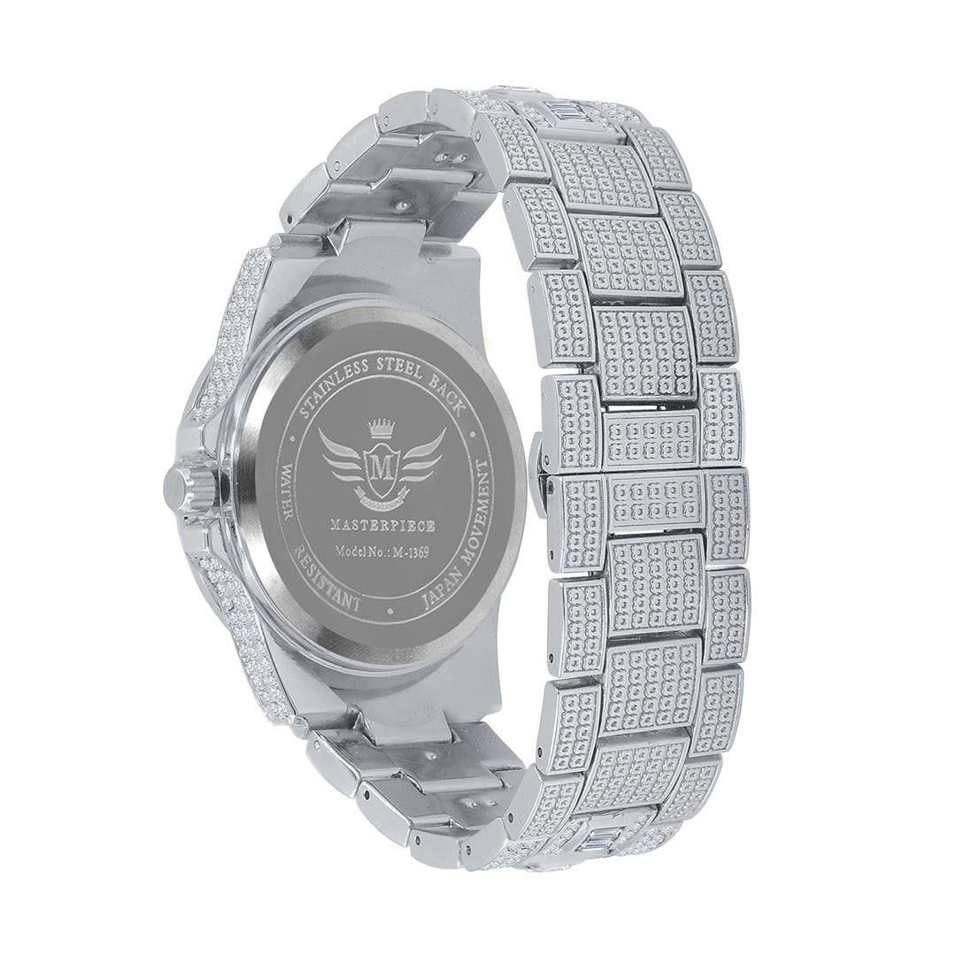 Men's Hip Hop Fashion Gold Metal Watch