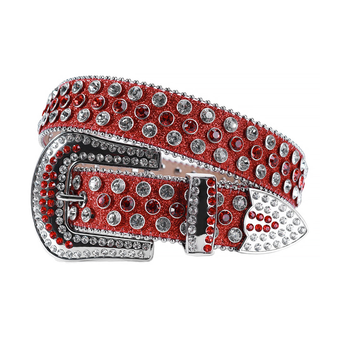 Red Rhinestones Women\'s Belt BKE Glitz Rhinestone Belt - Women main image 2