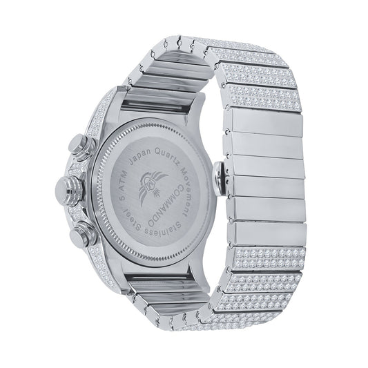 Men's Luminous Rhinestone Hip Hop Watch