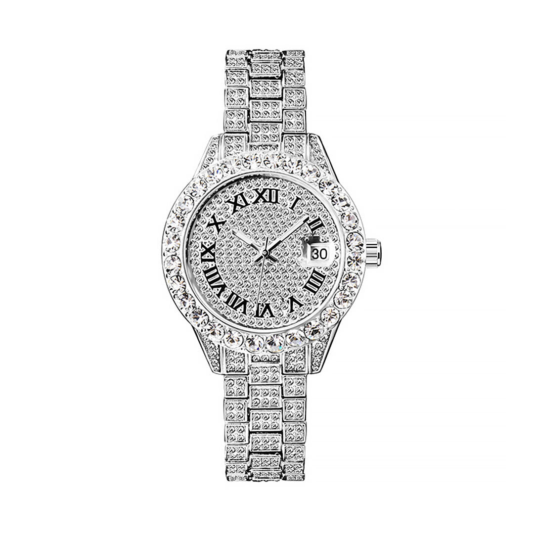 Women's Luxury Iced Out Multifunctional Rhinestone Watch