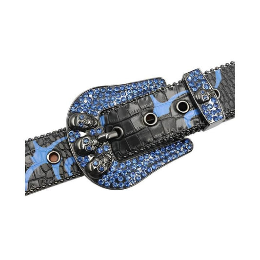 Sapphire Skull Rhinestone Belt