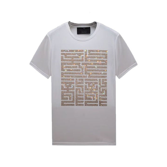 Men's Casual Short Sleeve T-Shirts with Rhinestones – Stylish & Comfortable Summer Fashion
