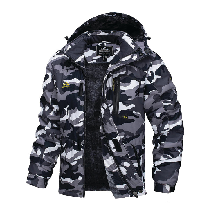 Men’s Hooded Fleece Ski Jacket