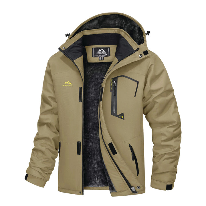 Men’s Hooded Fleece Ski Jacket