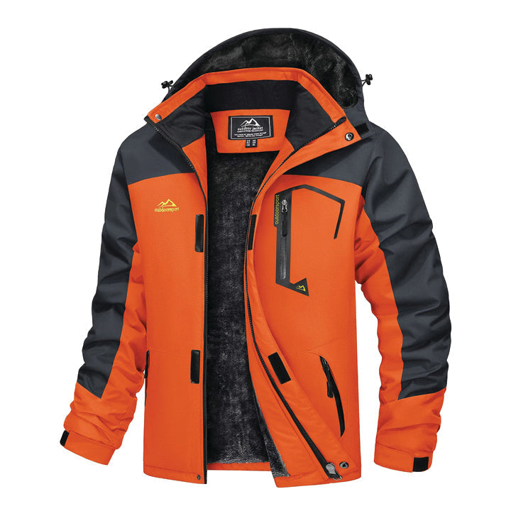 Men’s Hooded Fleece Ski Jacket