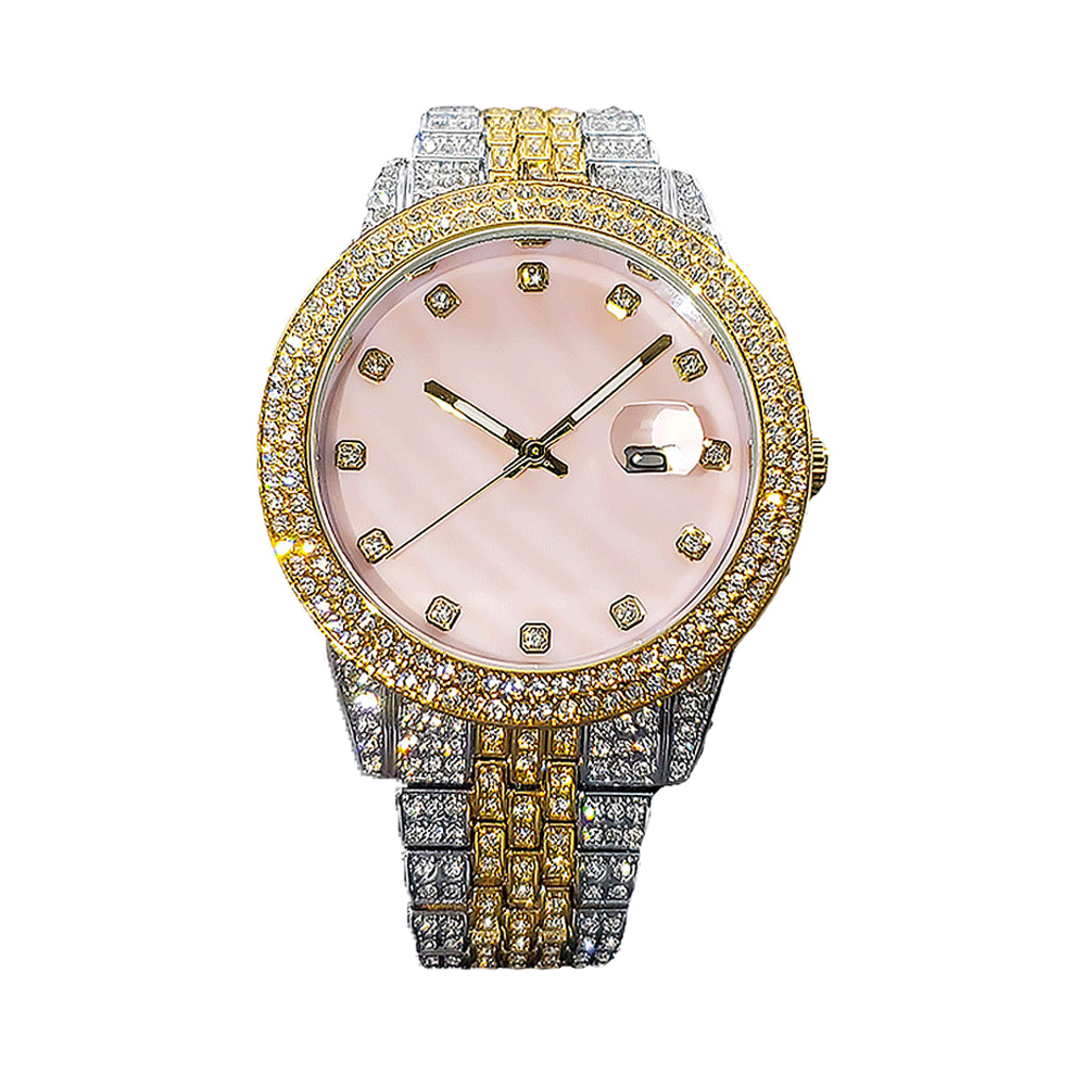 Women's Designer Iced Out Rhinestone Watch
