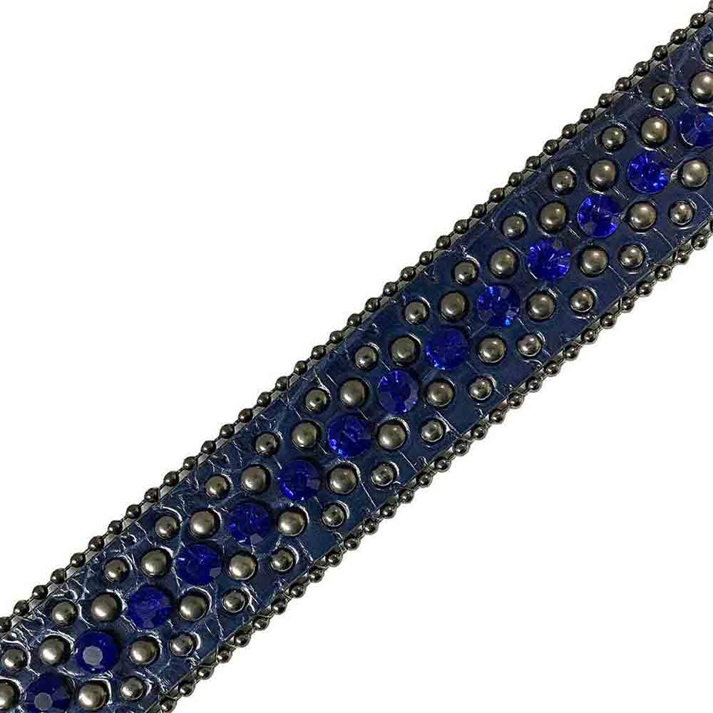 Blue With Studs And Blue Stones Studded Rhinestones Belts