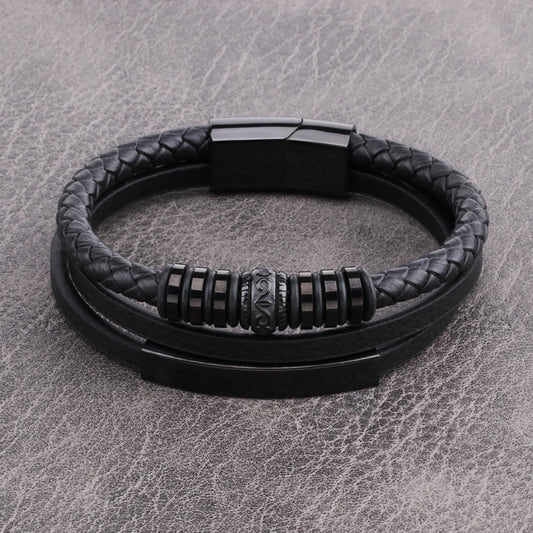 Charming Stainless Steel Multi Layered Knitted Fashion Bracelet