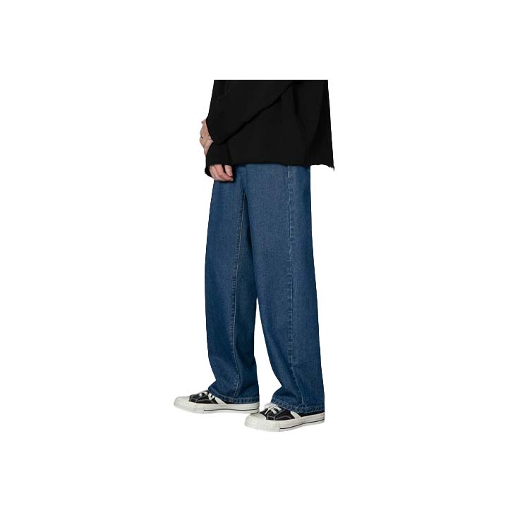 Men's Light Blue Straight Fit Denim Jeans