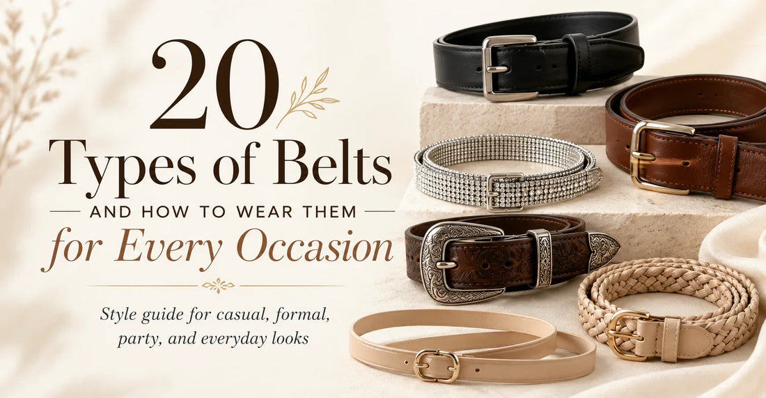20 Types of Belts and How to Wear Them for Every Occasion