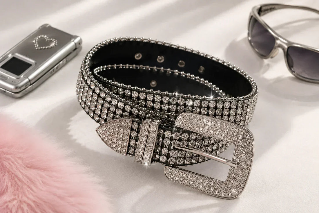 Y2K Rhinestone Belts
