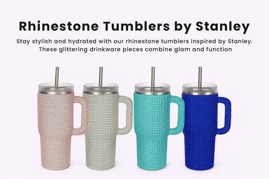 New Arrival: Rhinestone Tumblers Inspired by Stanley – Sparkle Meets Hydration!