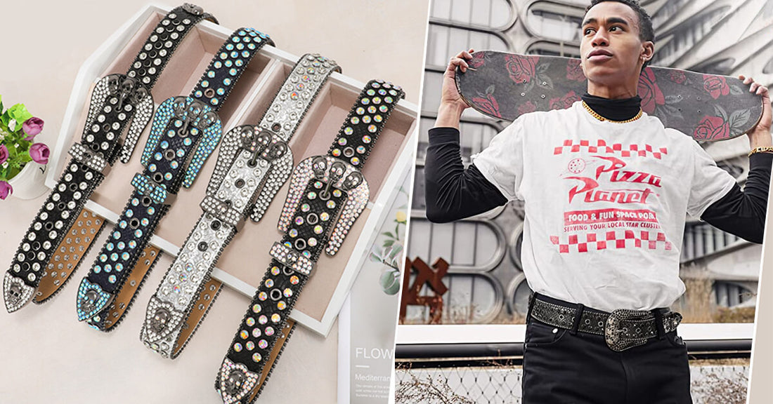 The Sparkling Beauty of Diamond Belts: A Guide to Buying from Rhinestone Belt store