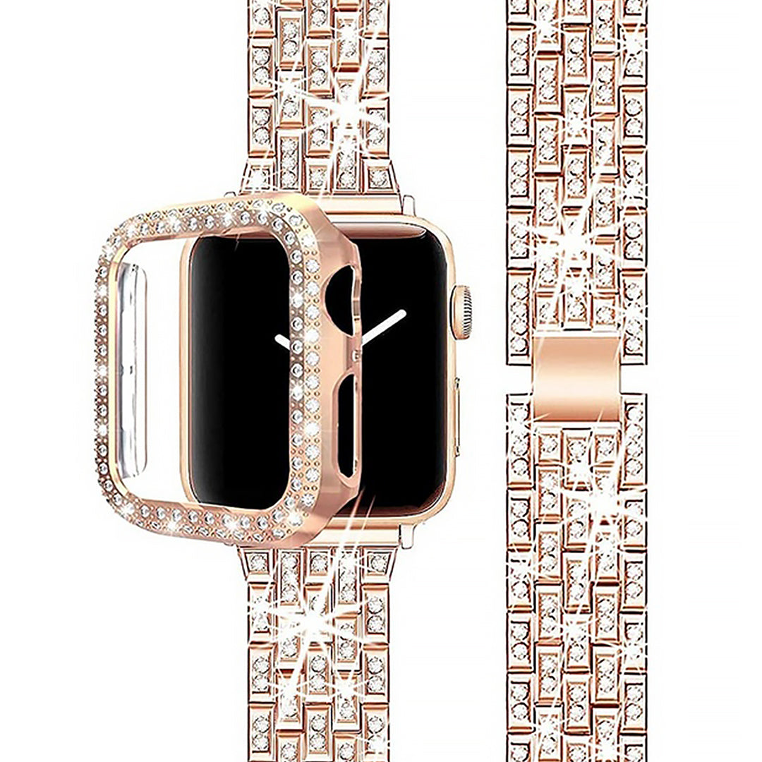 Metal Rhinestone Apple Watch Band