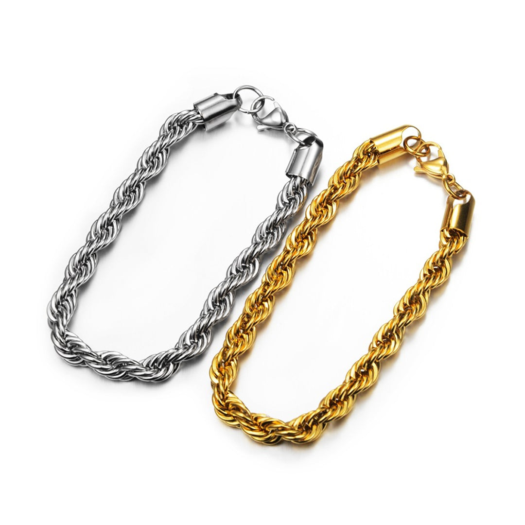 Stainless Steel Luxury Rope Bracelet