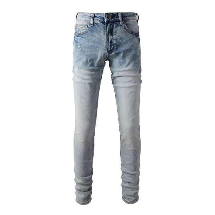 Men's Light Blue Blank High Stretch Slim Fit Jean