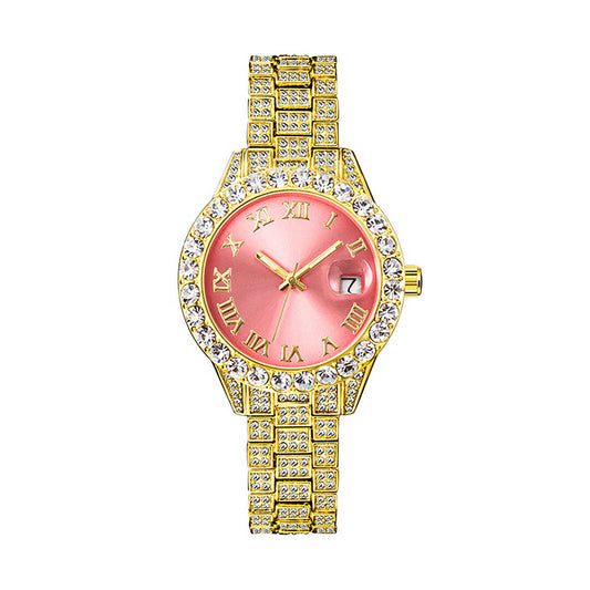 Elegant Rhinestone Multifunctional Watch for Women