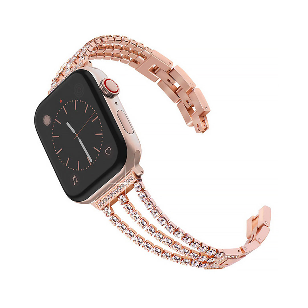 Women's Rhinestone Bracelet Style Smart Watch Strap