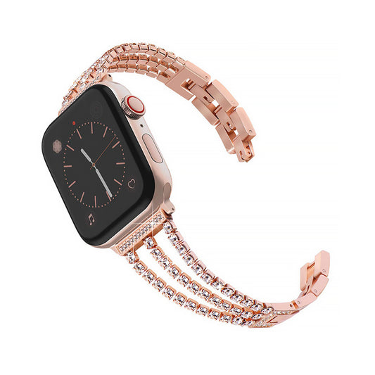 Women's Rhinestone Bracelet Style Smart Watch Strap