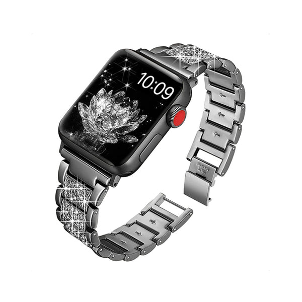 Shiny Crystal Rhinestone Smart Watch Metal Strap