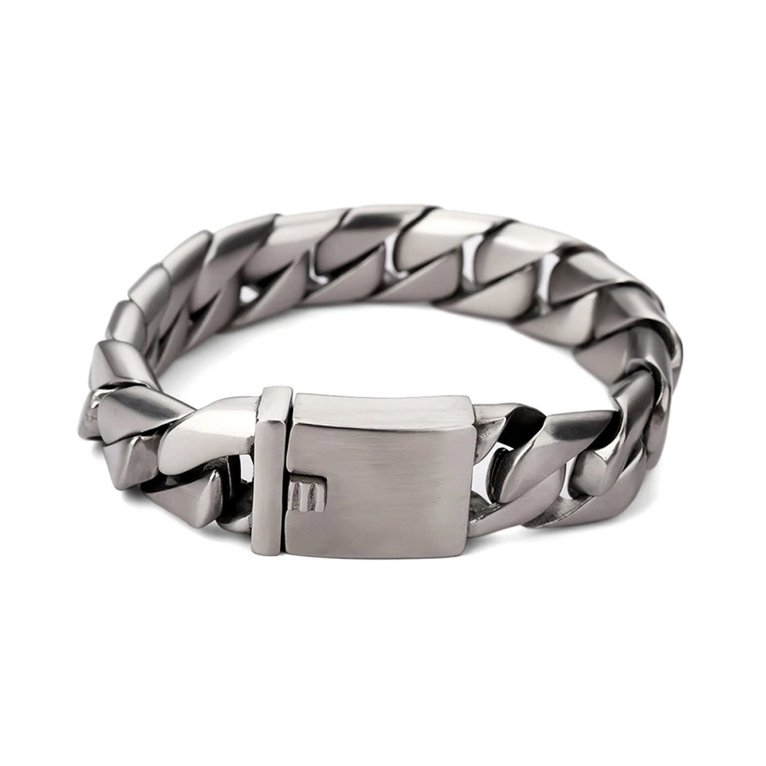 Hip Hop Fashion Trendy Steel Silver Bracelet
