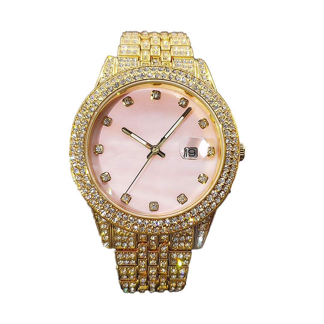 Women's Designer Iced Out Rhinestone Watch