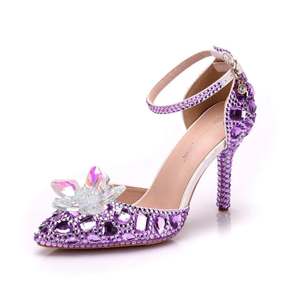 Women's Crystal Queen Heel Sandal