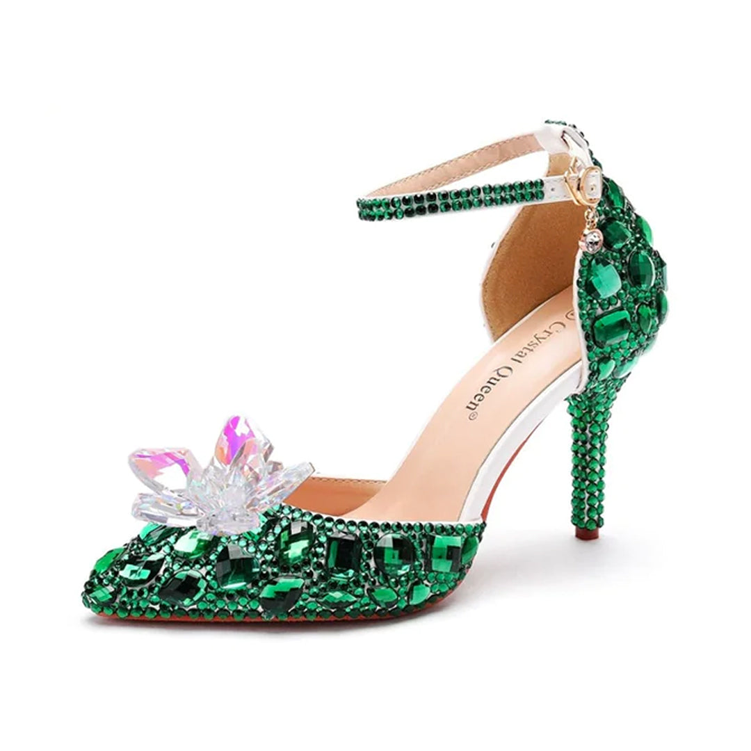 Women's Crystal Queen Heel Sandal