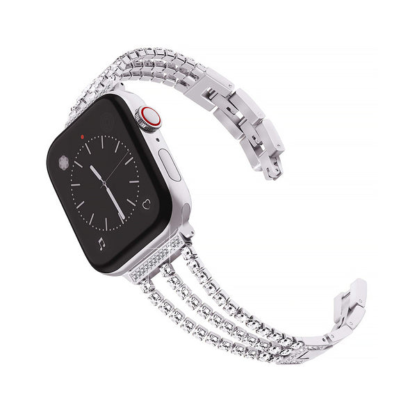 Women's Rhinestone Bracelet Style Smart Watch Strap
