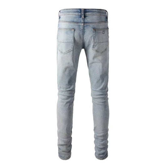 Men's Light Blue Blank High Stretch Slim Fit Jean