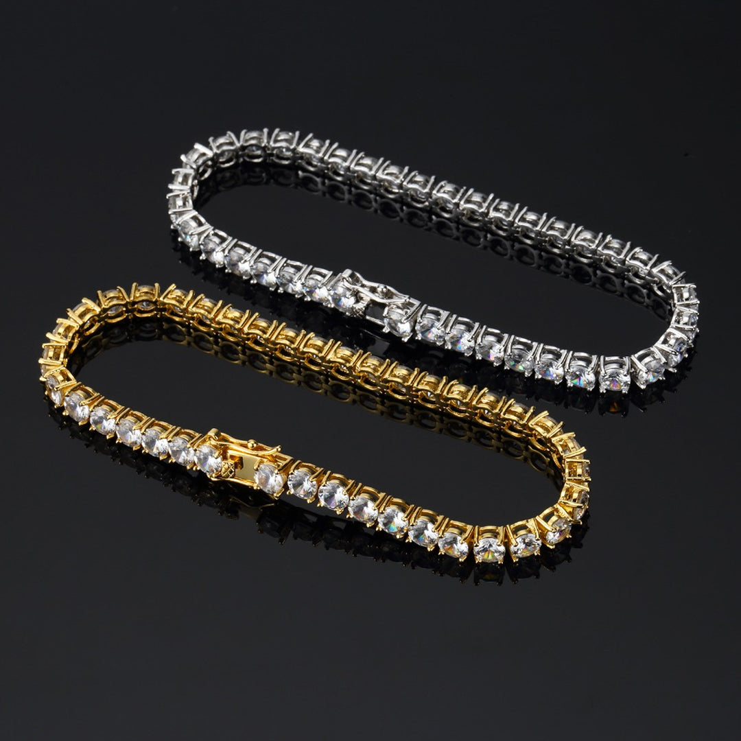 Cubic Zirconia 5mm Crystal Shiny Rhinestone Bracelet