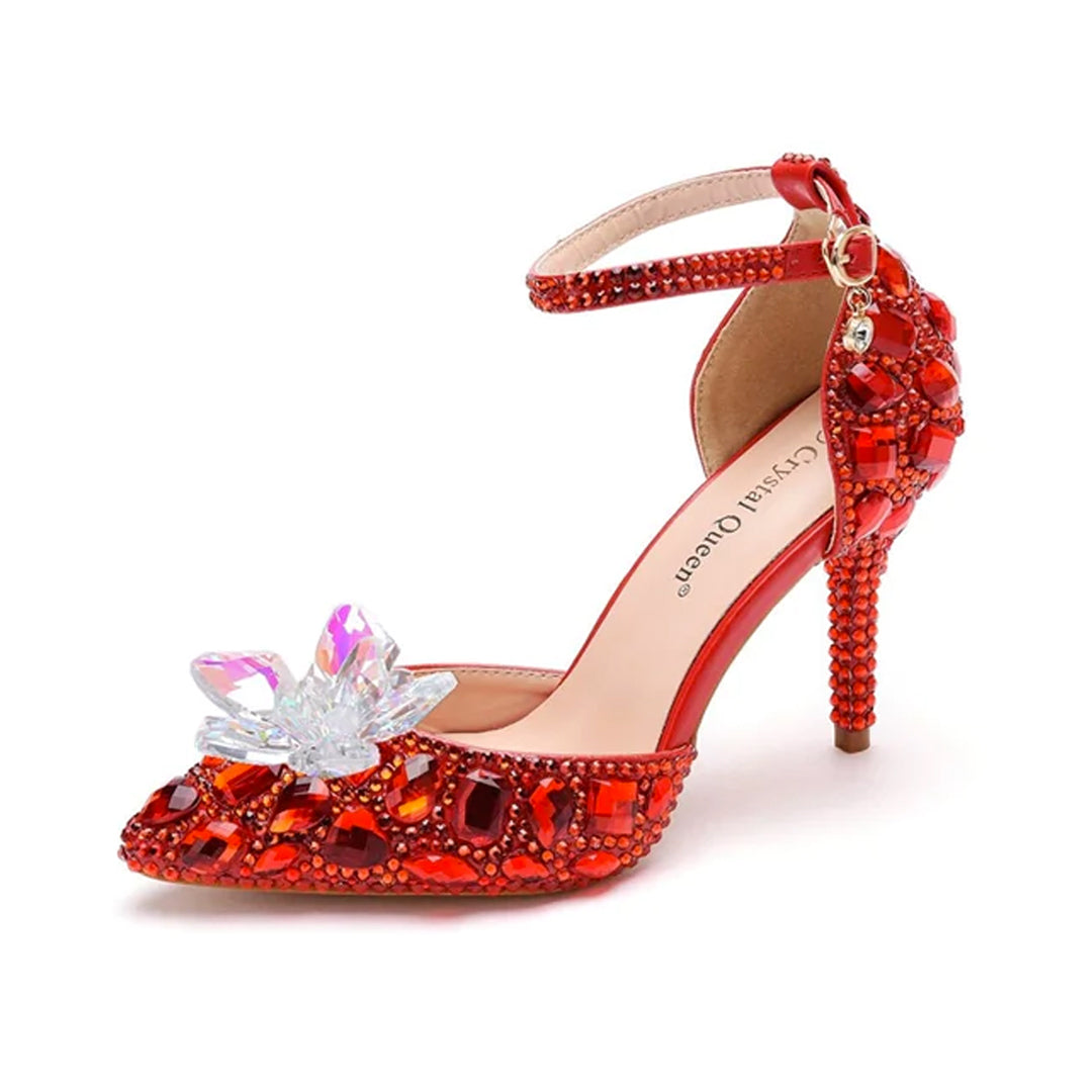 Women's Crystal Queen Heel Sandal