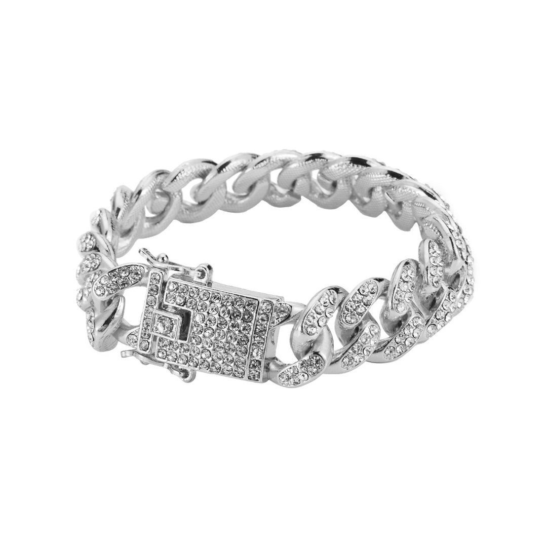 Rhinestone Crystal Hip Hop 12mm Bracelet