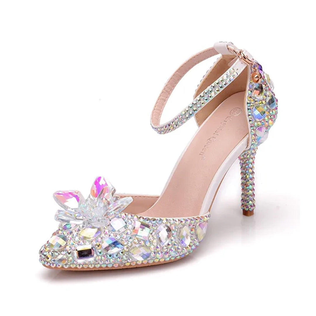 Women's Crystal Queen Heel Sandal