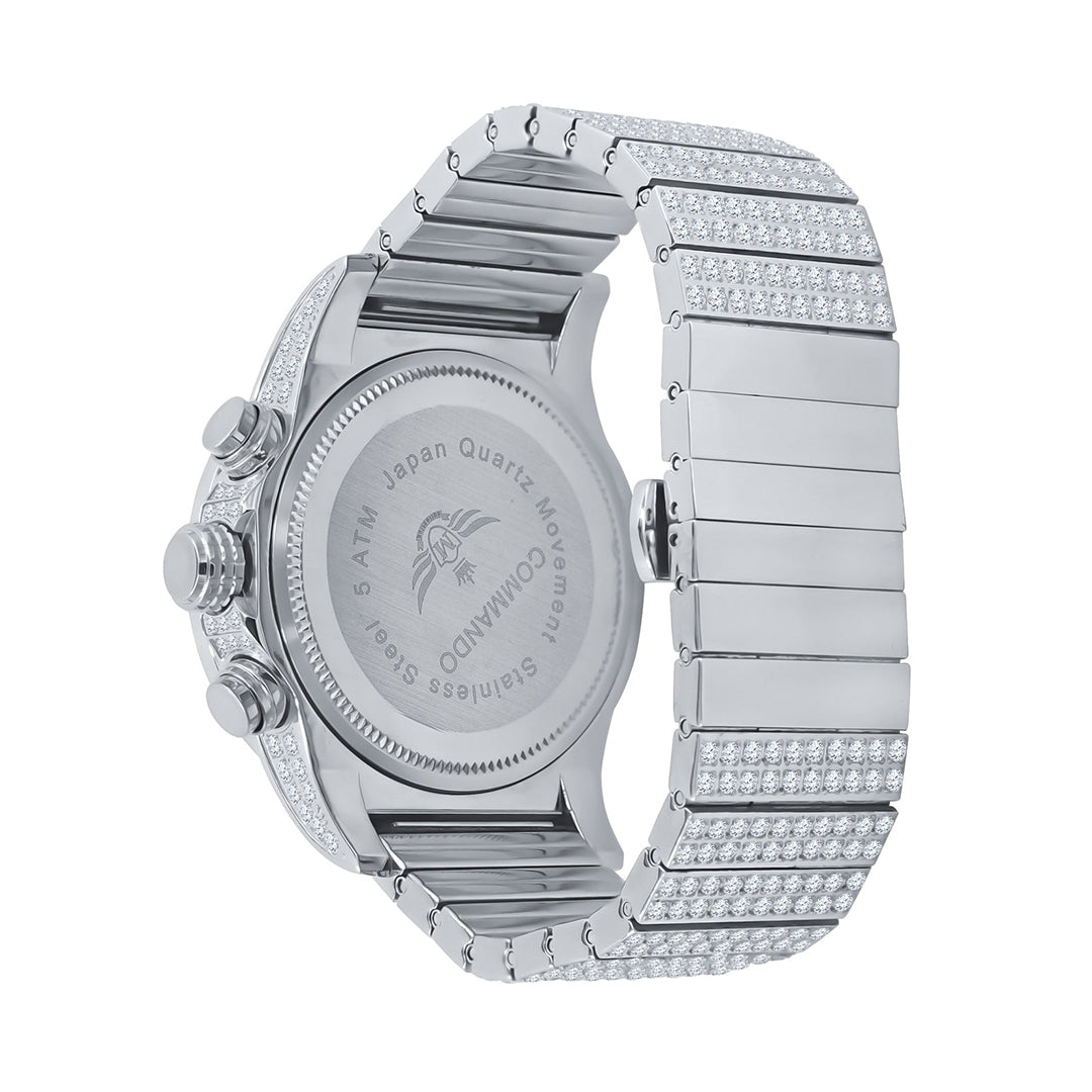 Men's Luminous Rhinestone Hip Hop Watch