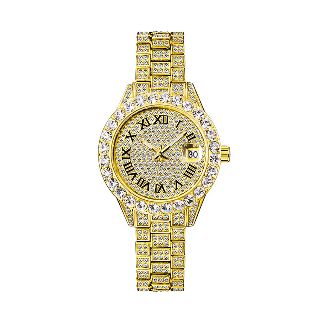 Women's Luxury Iced Out Multifunctional Rhinestone Watch