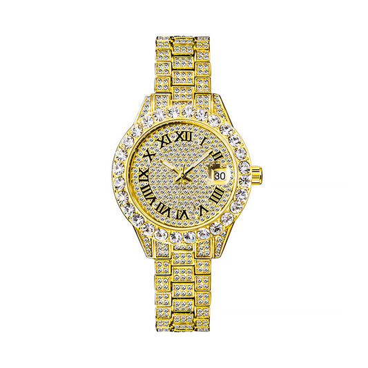 Women's Luxury Iced Out Multifunctional Rhinestone Watch