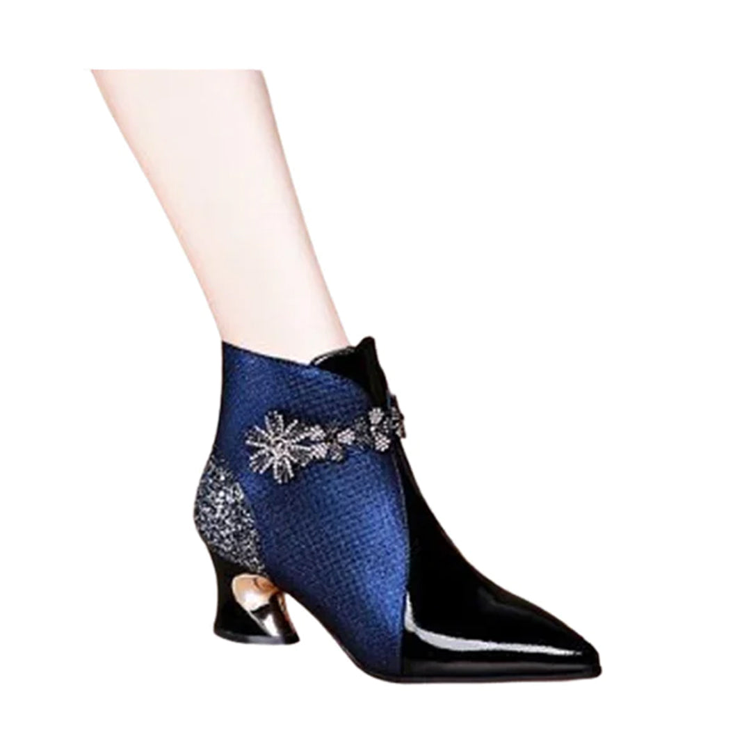 Women's Mesh Breathable Heel Style Rhinestone Shoe