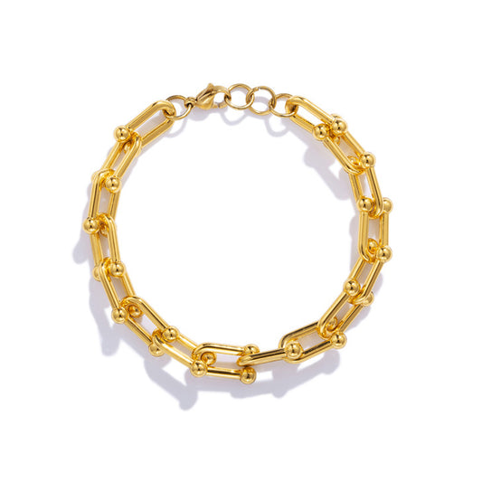 Stainless Steel Solid Chain Bracelet