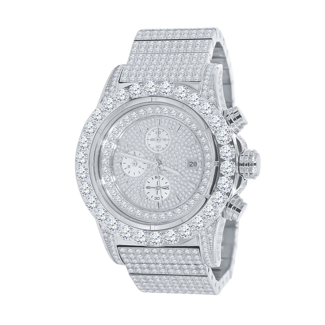 Men's Luminous Rhinestone Hip Hop Watch