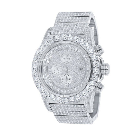 Men's Luminous Rhinestone Hip Hop Watch