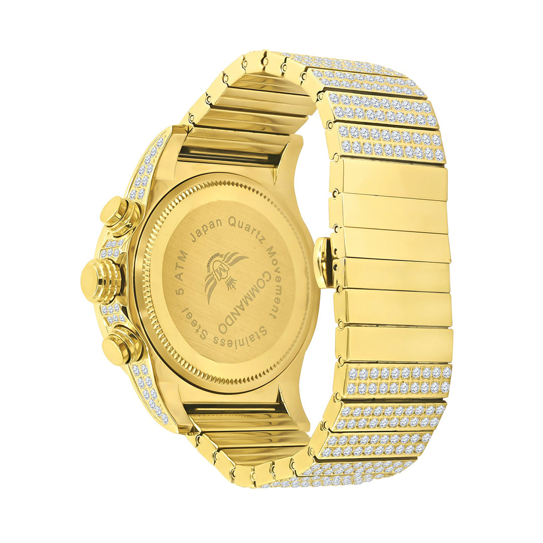 Men's Luminous Rhinestone Hip Hop Watch