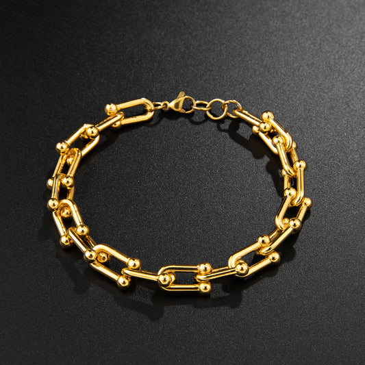 Stainless Steel Solid Chain Bracelet