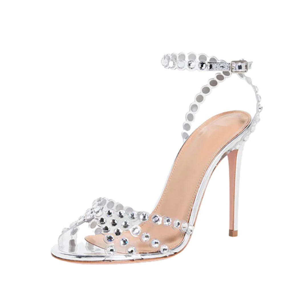 Women's Sequined Crystal High Heels Sandal
