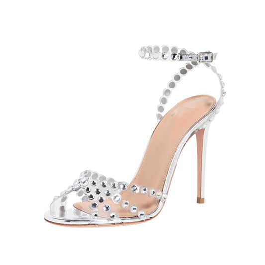 Women's Sequined Crystal High Heels Sandal