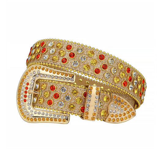 Golden Rhinestone Belt | Rhinestone Belt Store Golden Rhinestone Belt | Rhinestone Belt Store