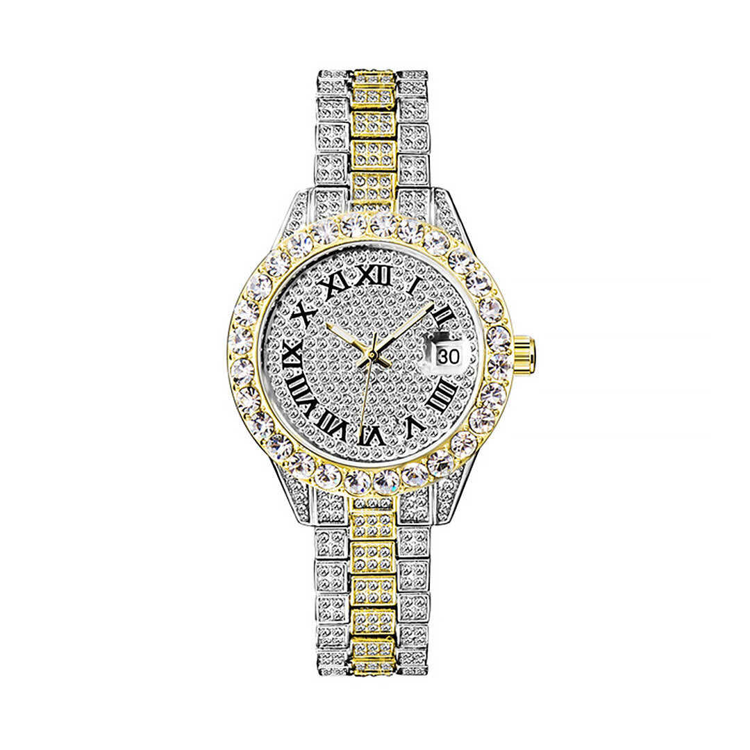 Women's Luxury Iced Out Multifunctional Rhinestone Watch